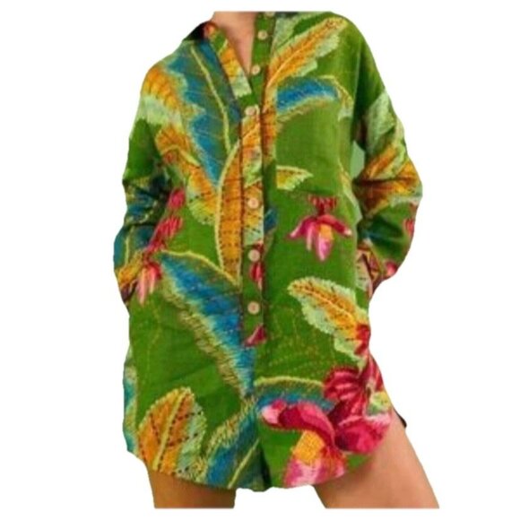 FARM Rio Green Tropical Jumpsuit - Picture 2 of 14